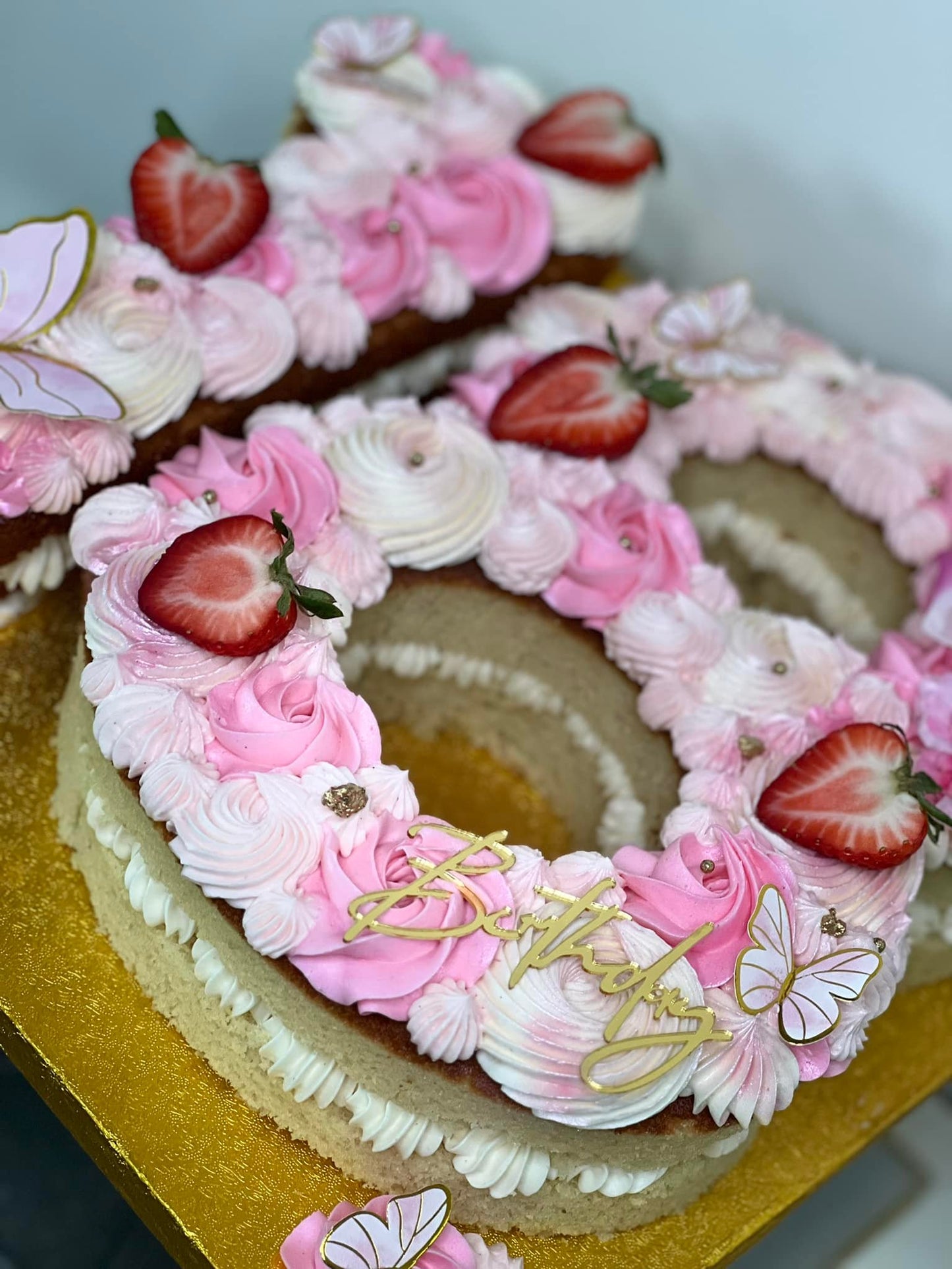 Number-Shaped Custom Cakes