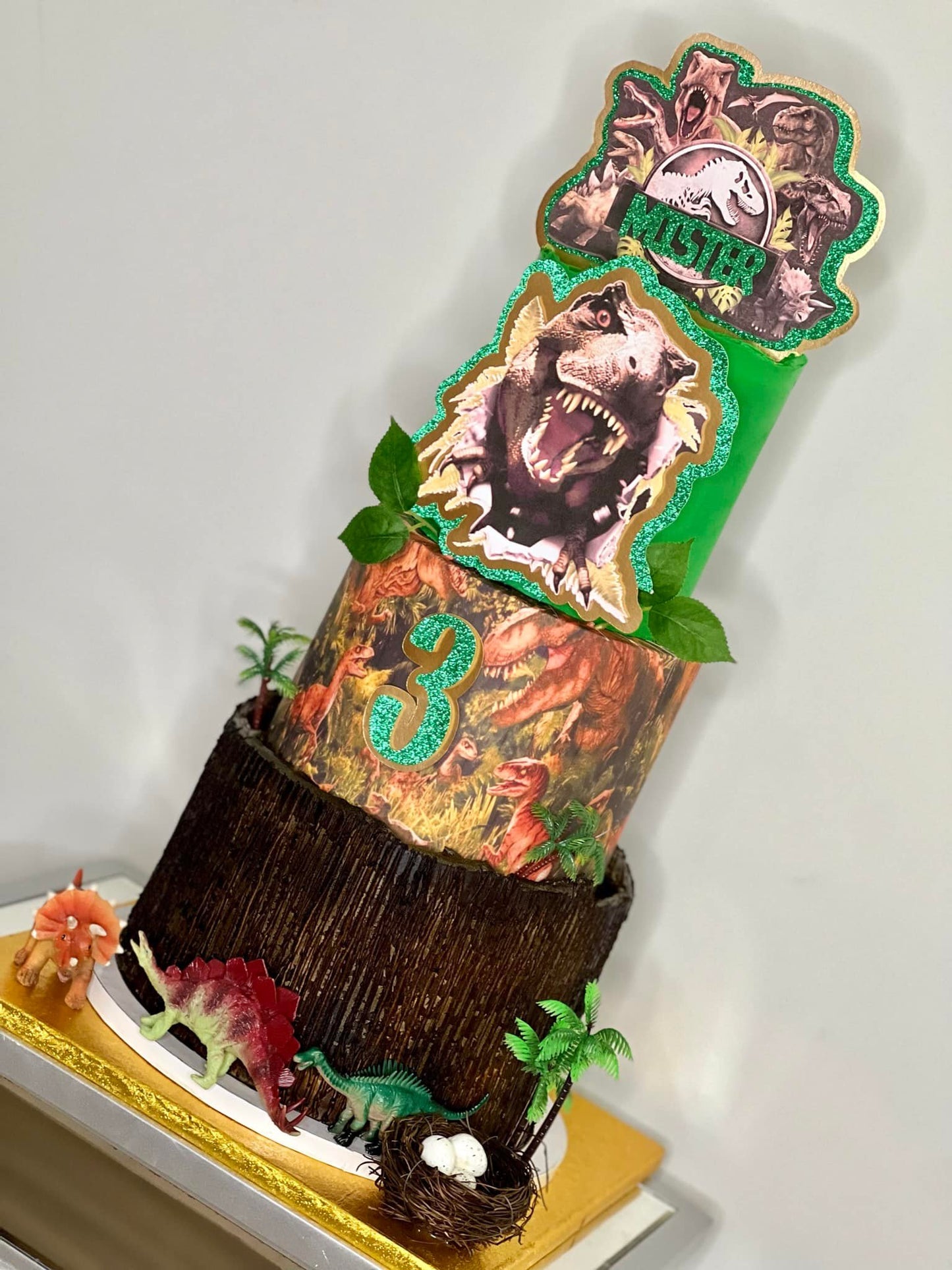 Three-Tier Custom Cake