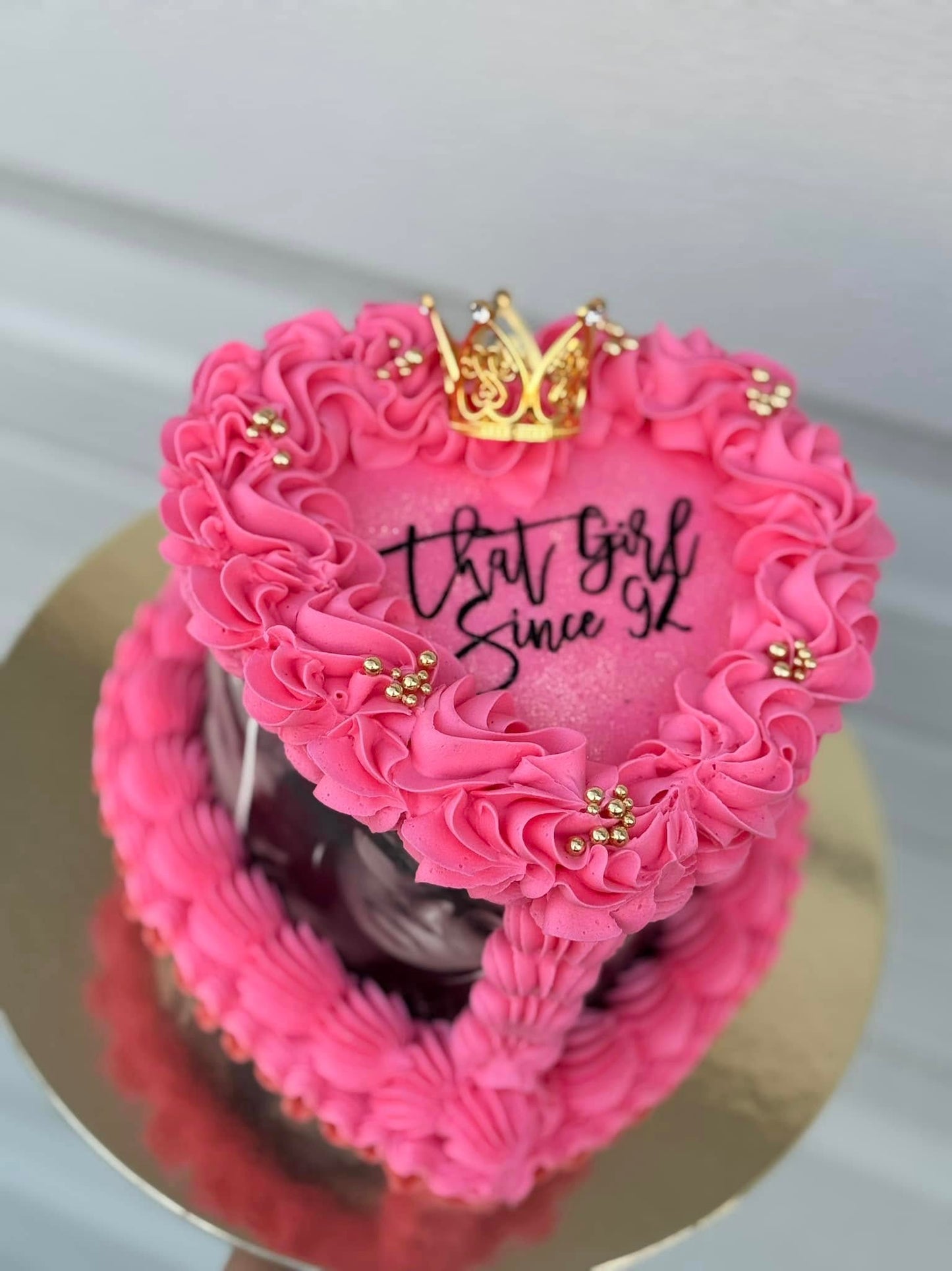 Heart Shape Custom 2-Layered Cake
