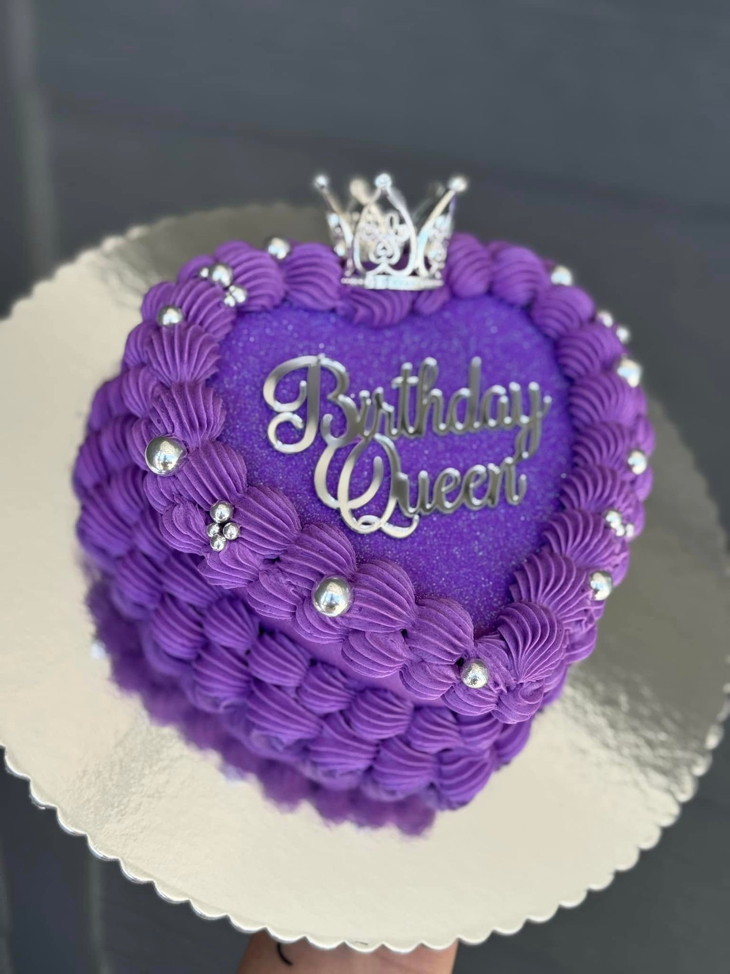 Heart-Shaped Custom Cake