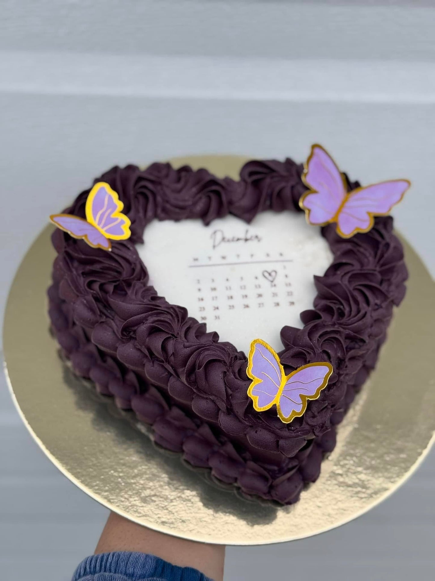 Heart-Shaped Custom Cake