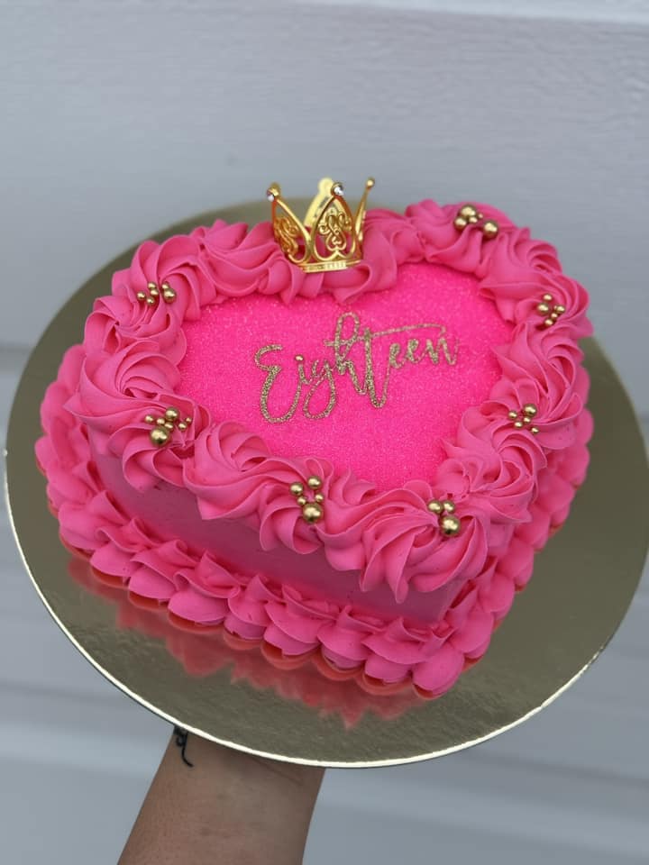 Heart-Shaped Custom Cake