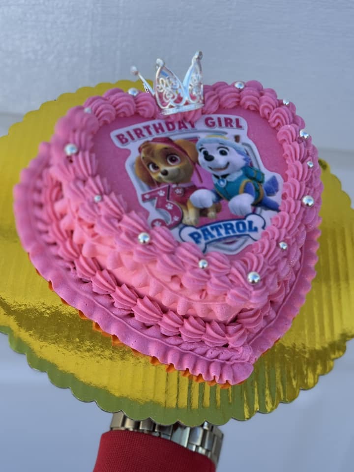 Heart-Shaped Custom Cake