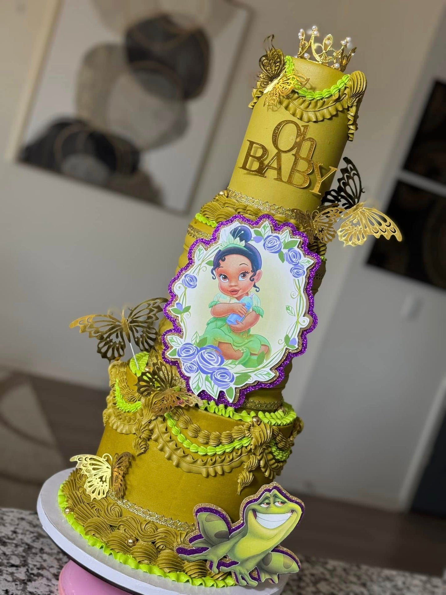 Three-Tier Custom Cake