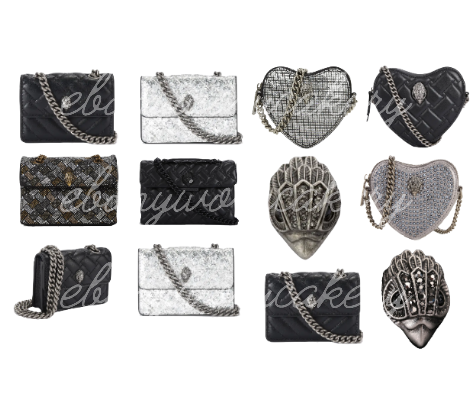 Kurt Geiger Black & White- Cupcake Template (Digital PNG file)