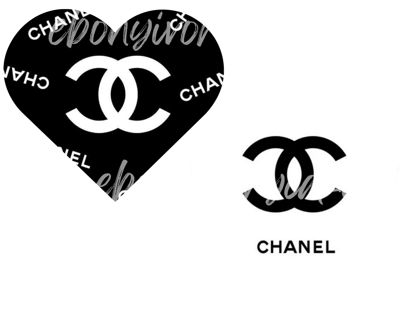 Chanel 6 inch Heart Templates