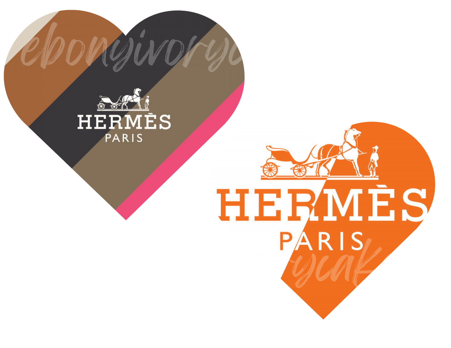 Hermes 6 inch Heart Templates