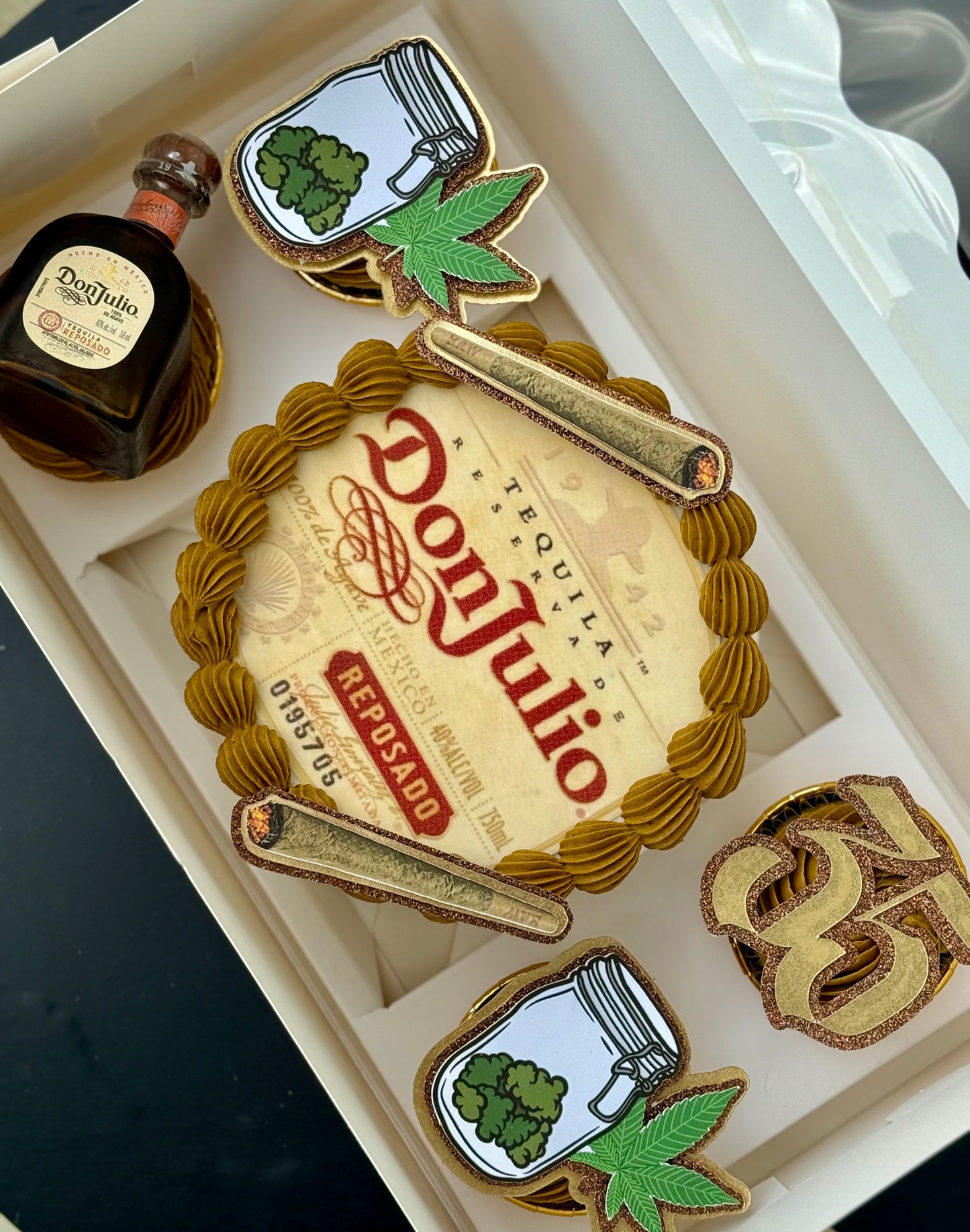 Bento Box w/ 6 inch cake and 4 custom cupcakes