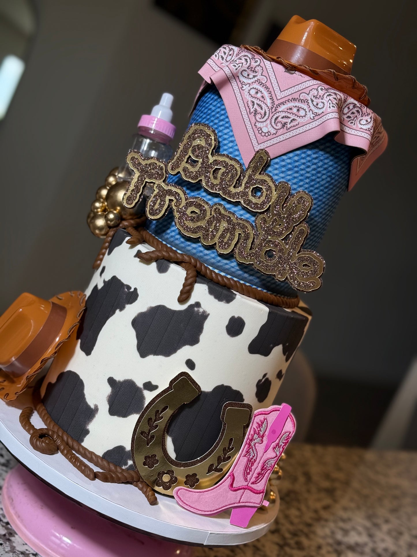 Two-Tier Custom Cake