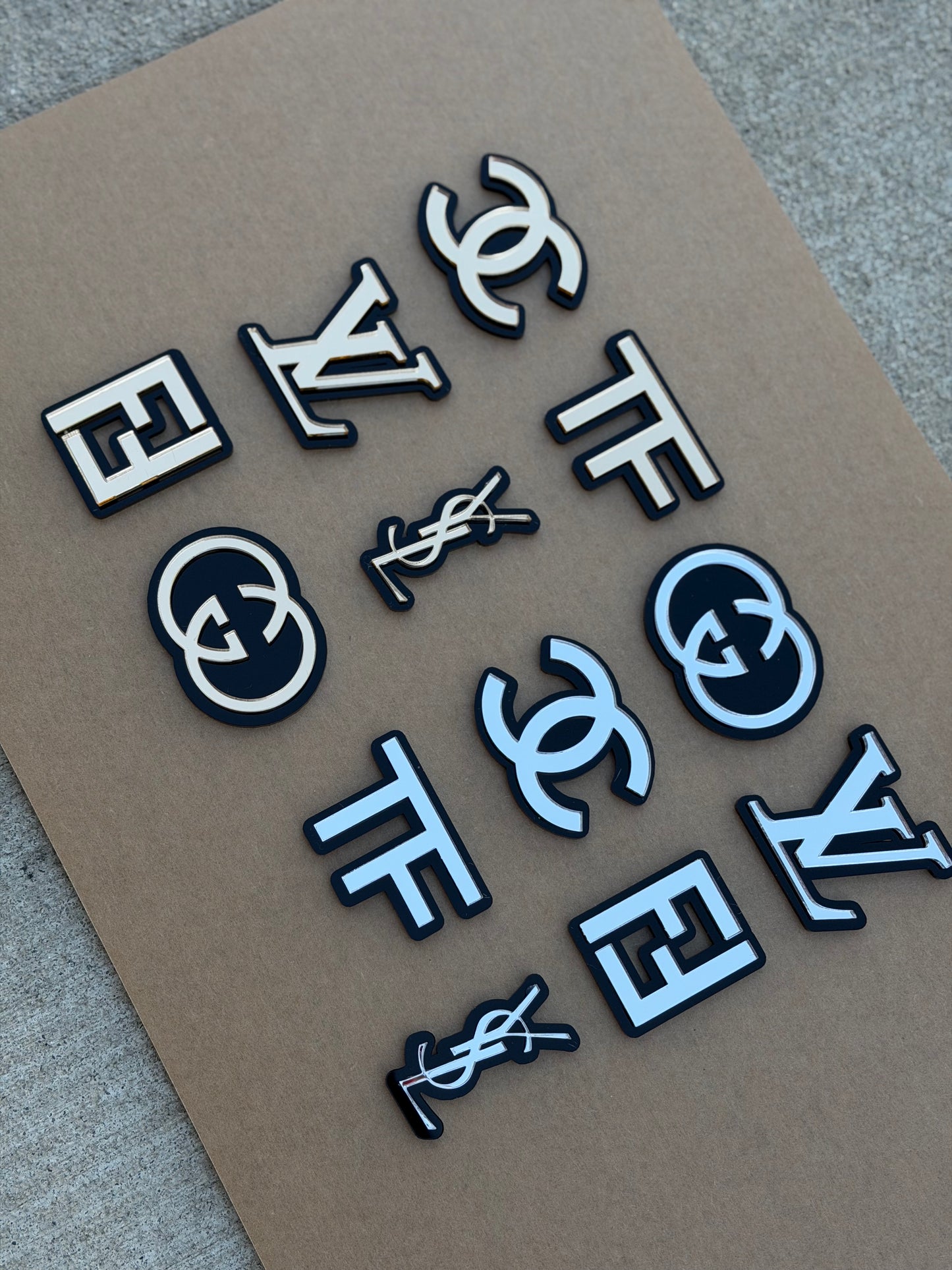 6 Count CakeYONCE Designer Acrylic Cake/Cupcake Charms