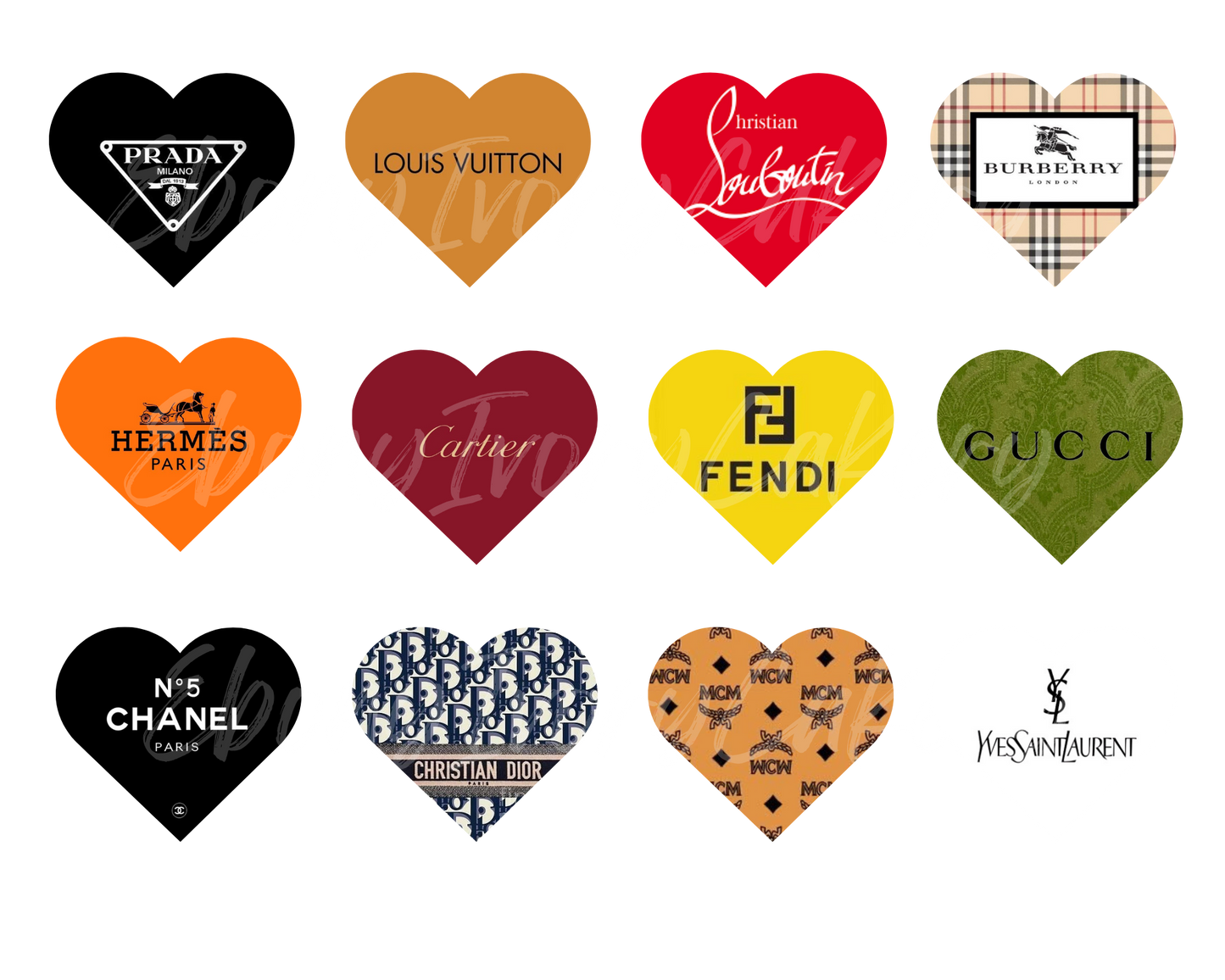 Original Multi Designer Heart Template