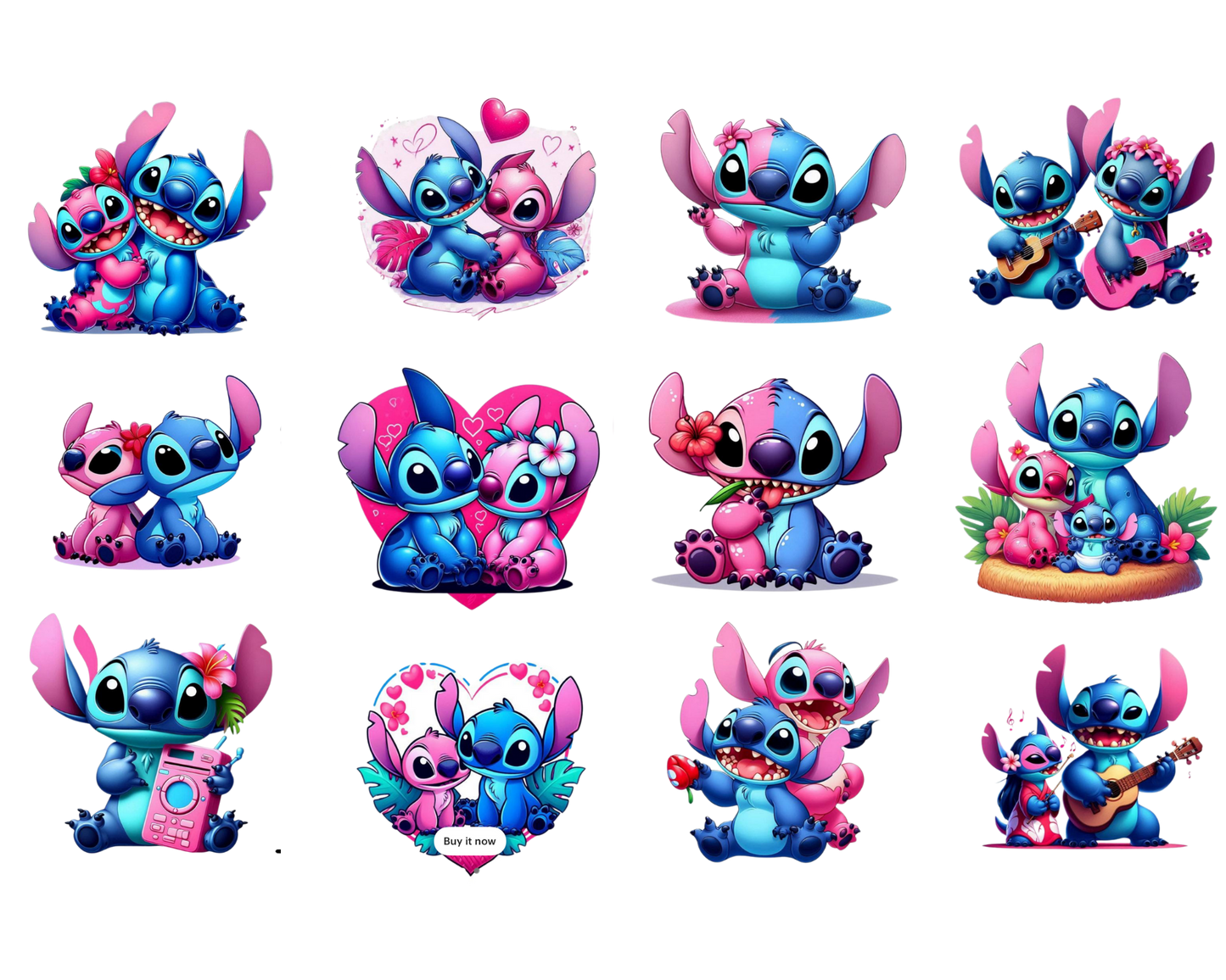 Stitch and Angel Template Bundle