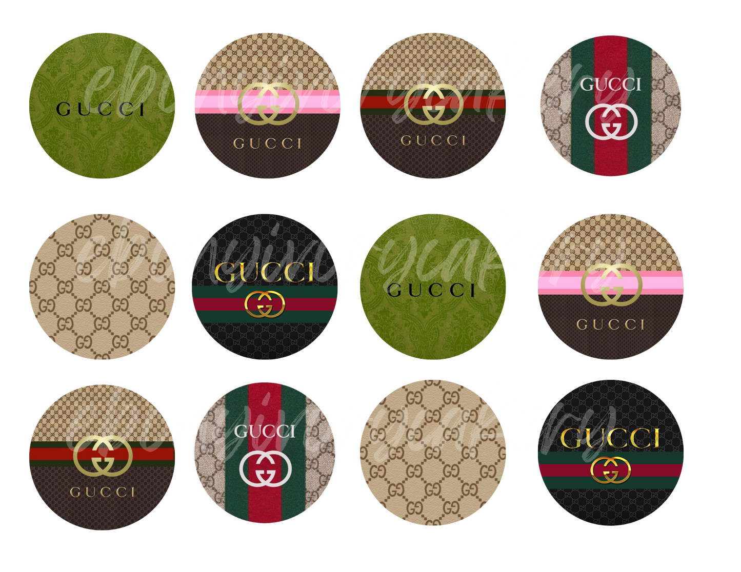 Round Gucci Toppers