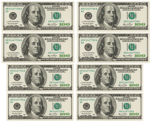 $100 dollar bills Template
