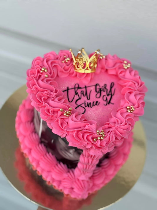 Heart Shape Custom 2-Layered Cake