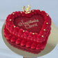 Heart-Shaped Custom Cake
