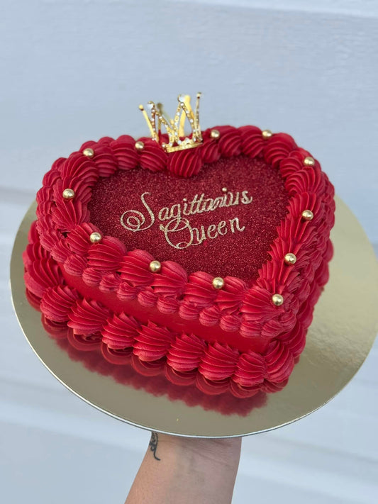 Heart-Shaped Custom Cake