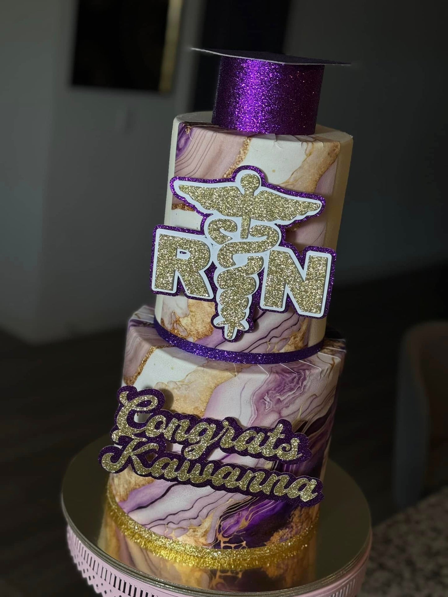 Two-Tier Custom Cake