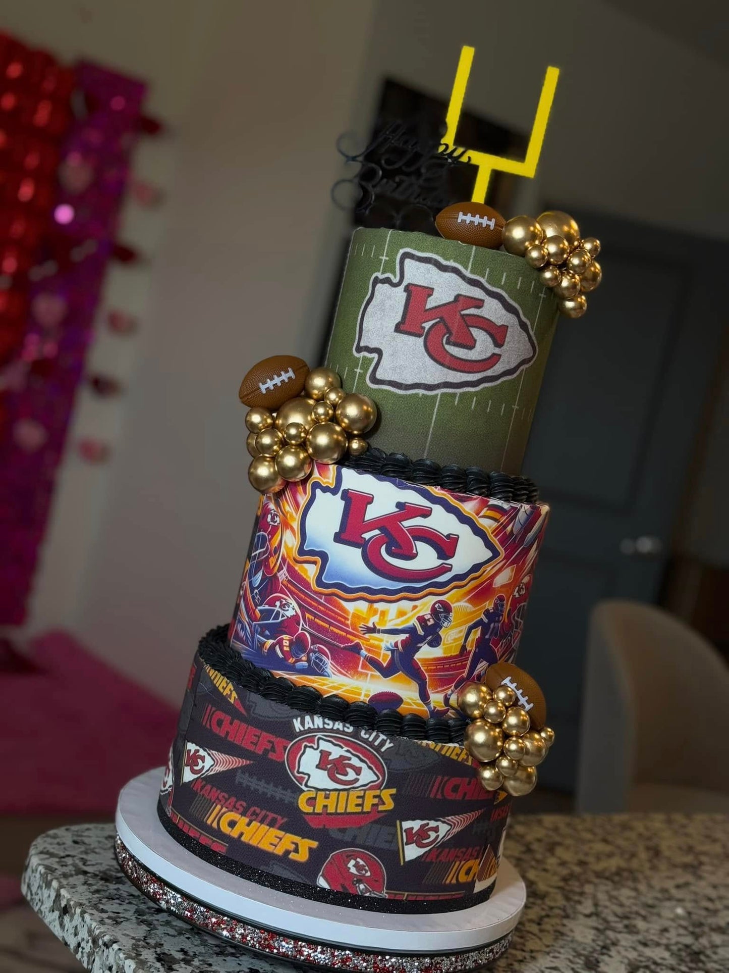 Three-Tier Custom Cake