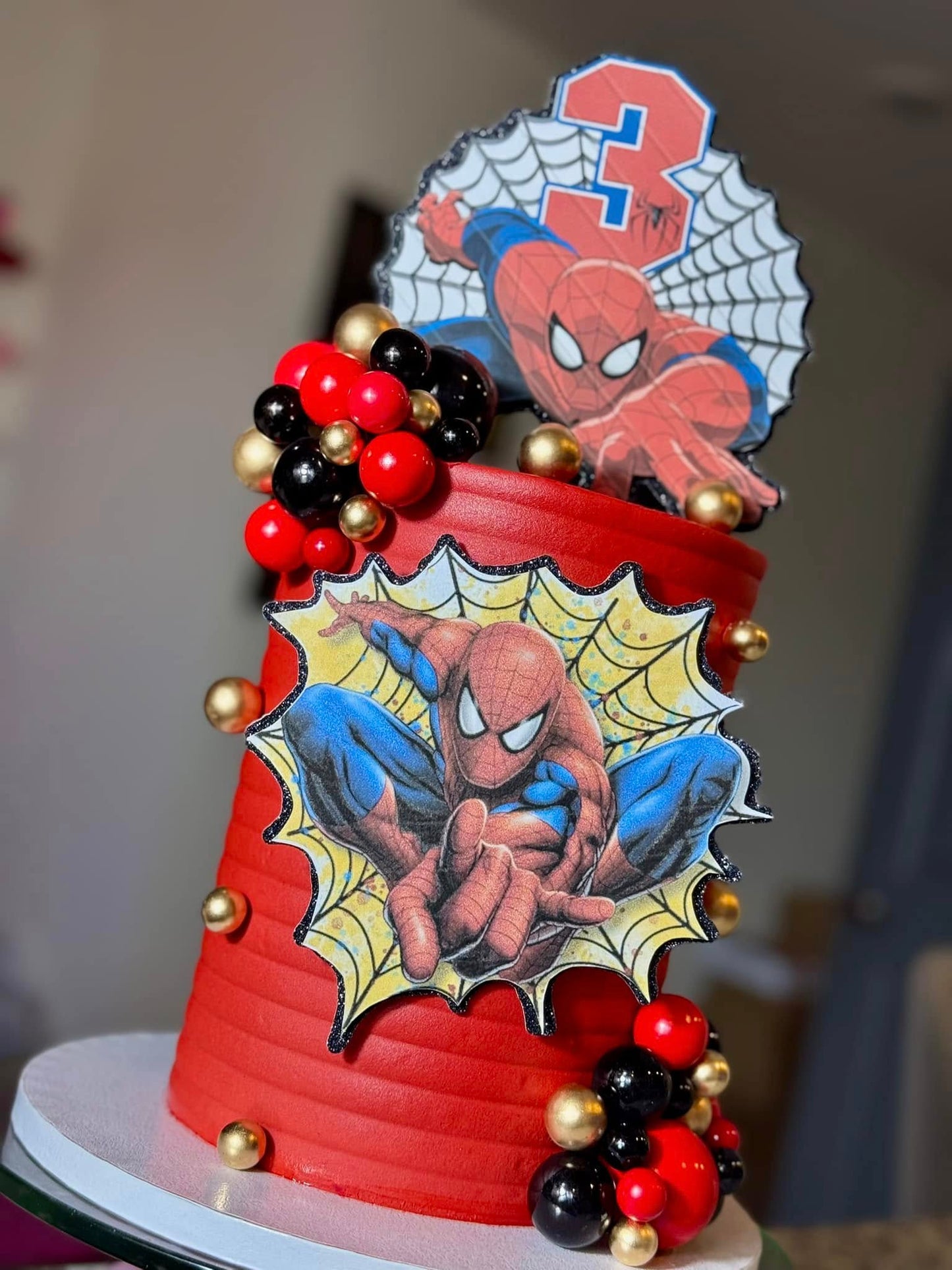 Tall 4-Layer Custom Cake