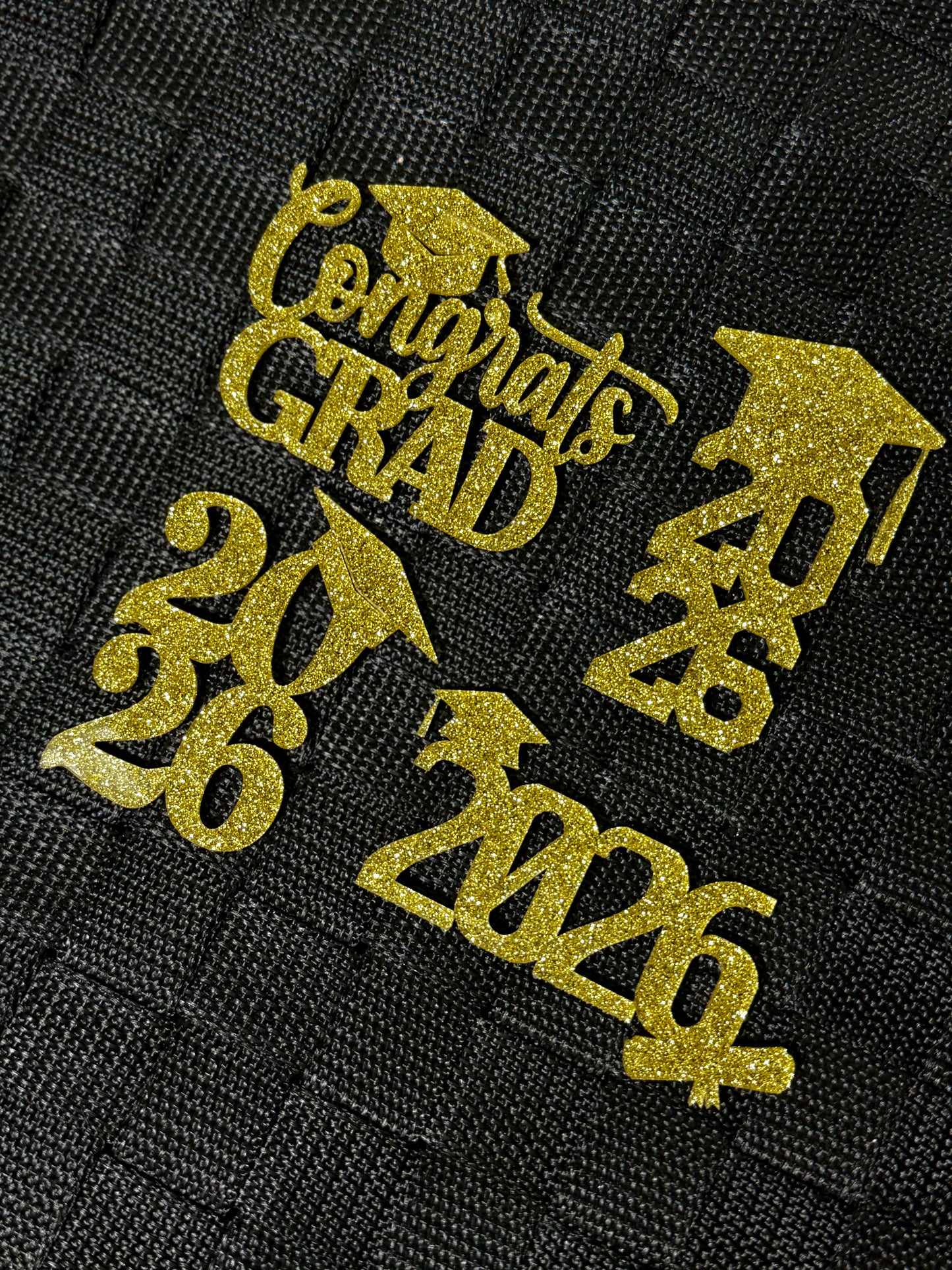 2026 Graduation Acrylic Cupcake Charms