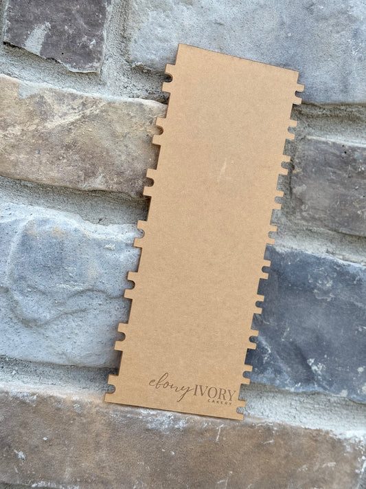111 Acrylic Textured Cake Comb