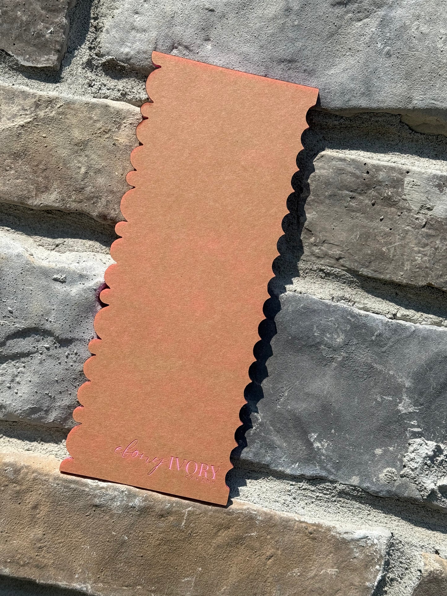 333 Scalloped Acrylic Textured Cake Comb