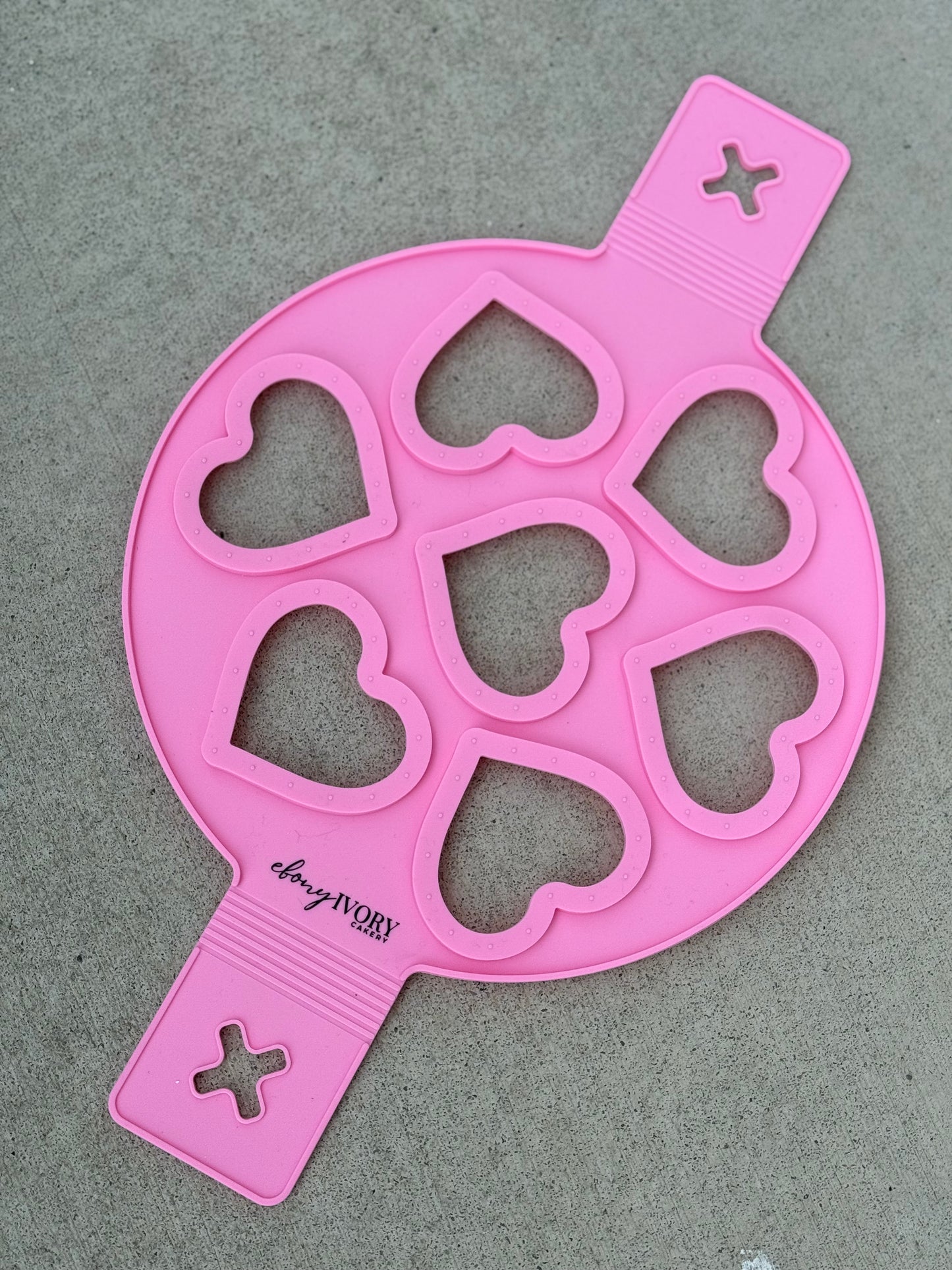 Heart Cupcake Topper Silicone Mold