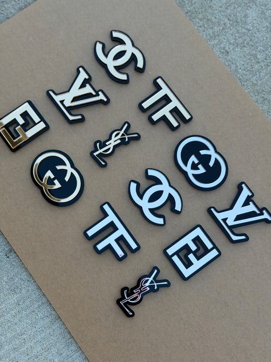 12 Count CakeYONCE Designer Acrylic Cupcake/Cake Charms