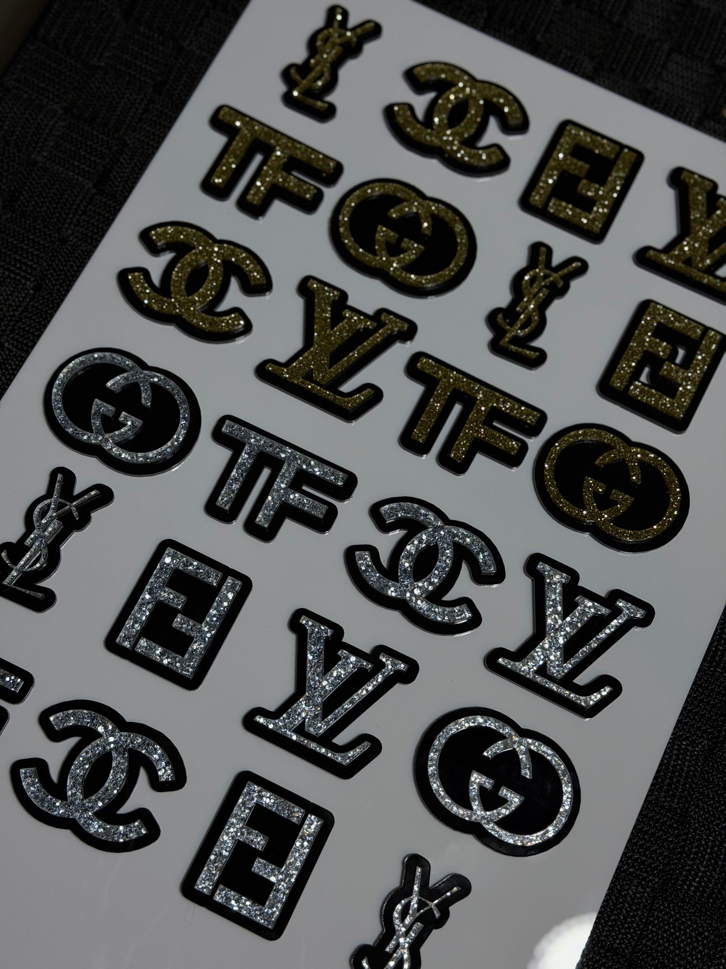 6 Count CakeYONCE Designer Acrylic Cake/Cupcake Charms