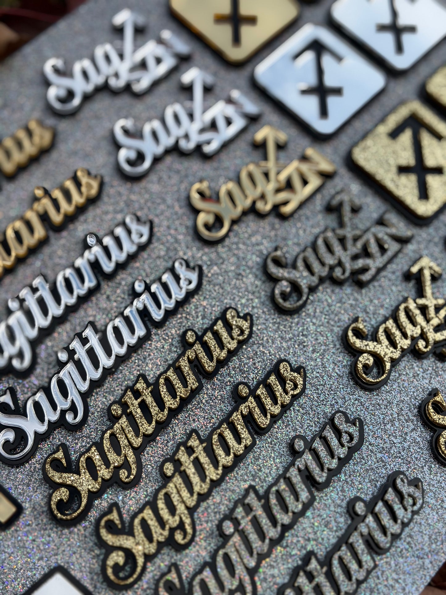 Sagittarius Acrylic Cupcake/Cake Charms