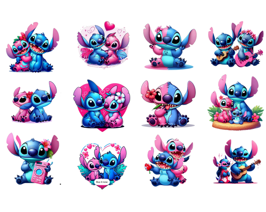 Stitch and Angel Template Bundle