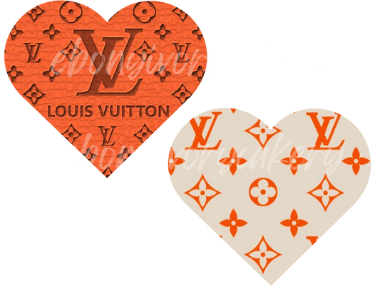 Louis Vuitton 6 inch Heart Templates