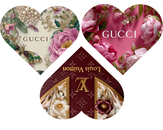Floral Designer Heart Template Bundle