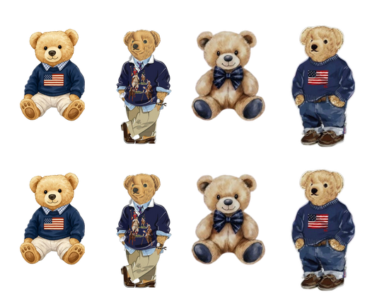 Ralph Lauren Polo Teddy Bear Template