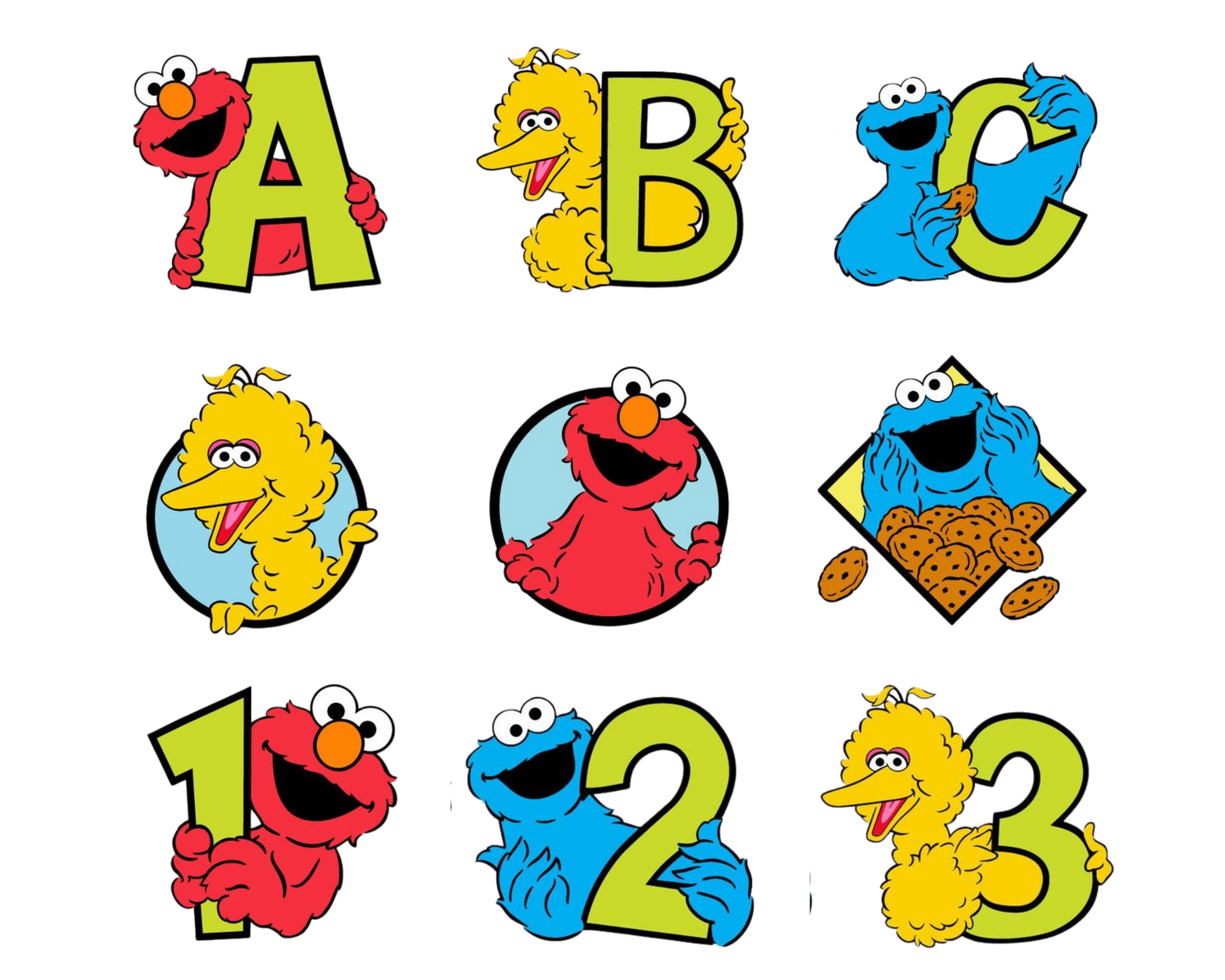 Sesame Street Template Bundle