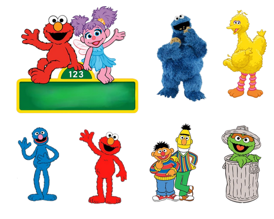 Sesame Street Template Bundle