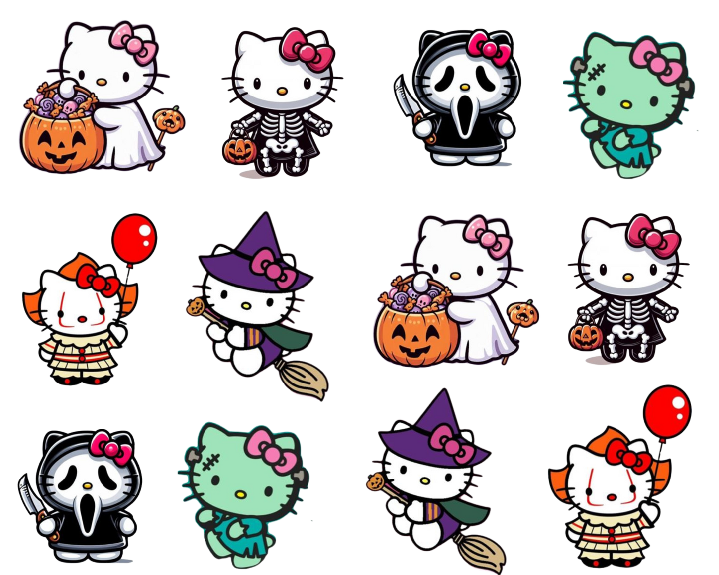Spooky Hello Kitty Template Set